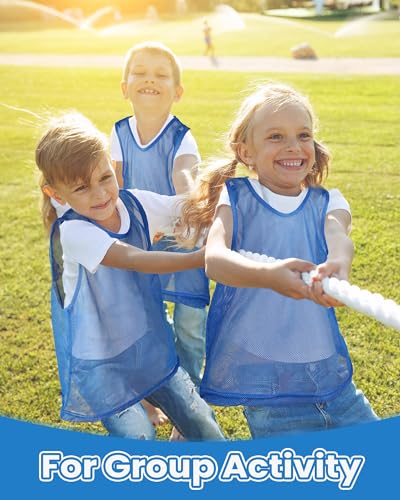 50 Pack Lightweight Pinnies Scrimmage Vests for Soccer & Basketball