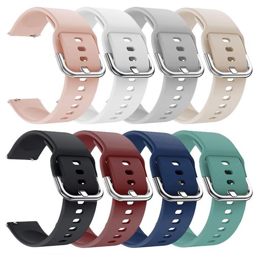 IDW25 Smart Watch Bands, Compatible for SENBONO IDW25 / BOOOMIC IDW25 / Mikego IDW25 /Motivaris IDW25/ KALINCO IDW25 Soft Silicone Smart Watch Bands Adjustable Straps Quick Release Replacement Wristbands (8-PACK)