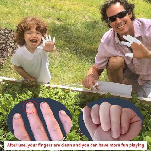100 Pcs Disposable Latex Finger Cots - Large White Finger Protectors