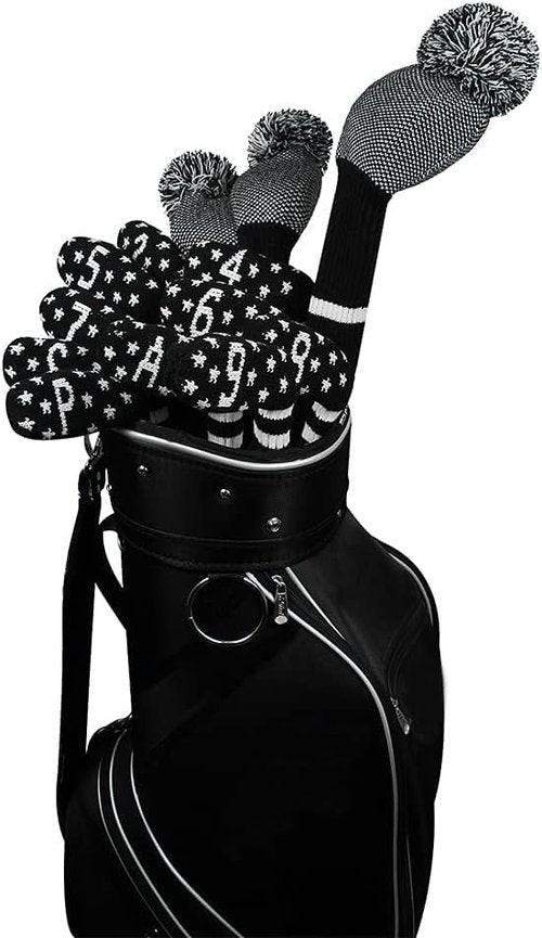 Scott Edward 10 Pcs Golf Club Head Covers for Irons Cuteness and Basically Socks Shape Washable & Durable Golf Club Head Protector (Starry Night)