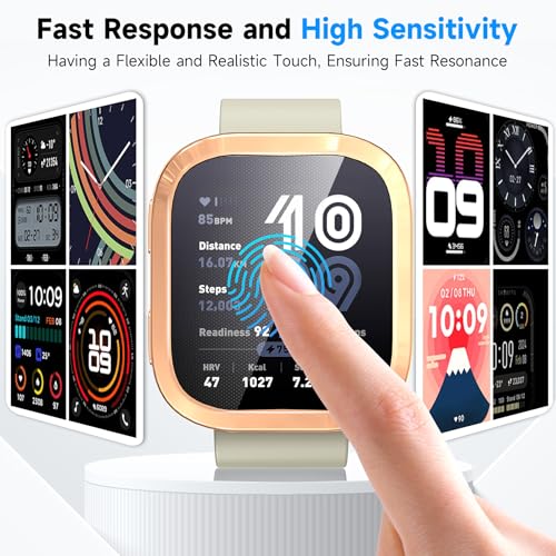 Amazfit Bip 6 Screen Protector Case - 4 Pack, Clear/Black/Silver