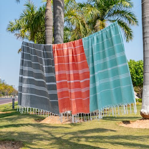 Turkish Beach Towel - 36"x71" Quick Dry Sand-Free - Pink
