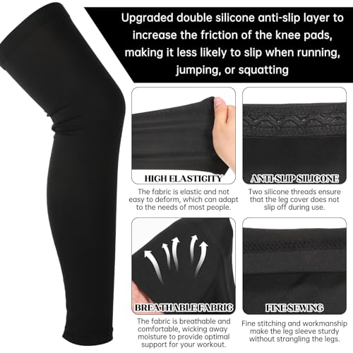 Breathable Knee Brace Sleeve - Non-Slip Sports Support - One Size