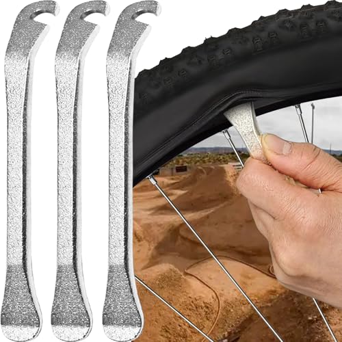 Stainless Steel Bike Tire Levers - Set of 3 for Easy Tire Changes