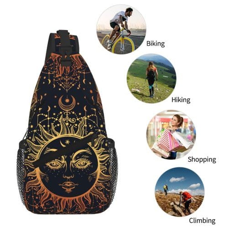OEDTF Crossbody Bags for Women Men,Carlo Sun Large Capacity Sling Bag Trendy Shoulder Bag Backpack with Adjustable Strap for Outdoor Hiking
