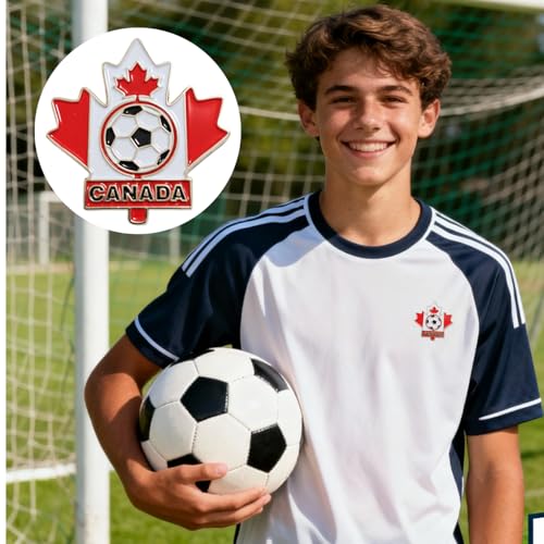 Canada Soccer World Cup Fan Support Pin Badge Brooch