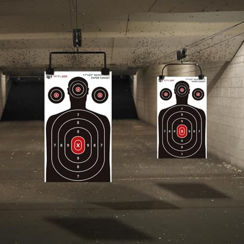 25 Pack Silhouette Shooting Targets - 17x25 Inch for Handguns & Rifles