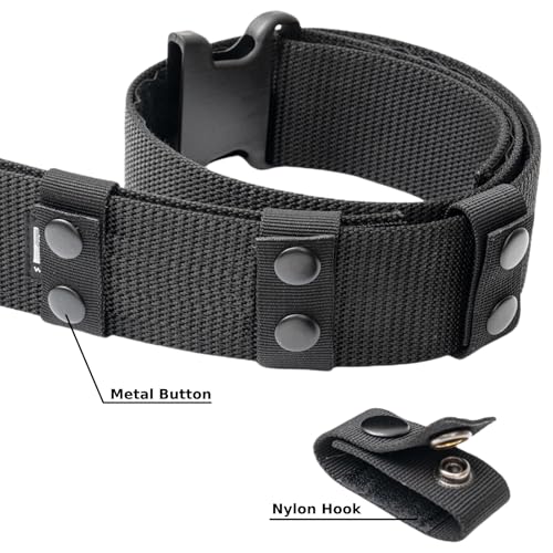 4-Pack Nylon Duty Belt Keepers with Double Snaps