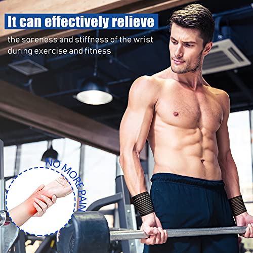 Adjustable Wrist Compression Support Brace - 4 Pack for Sports and Fitness