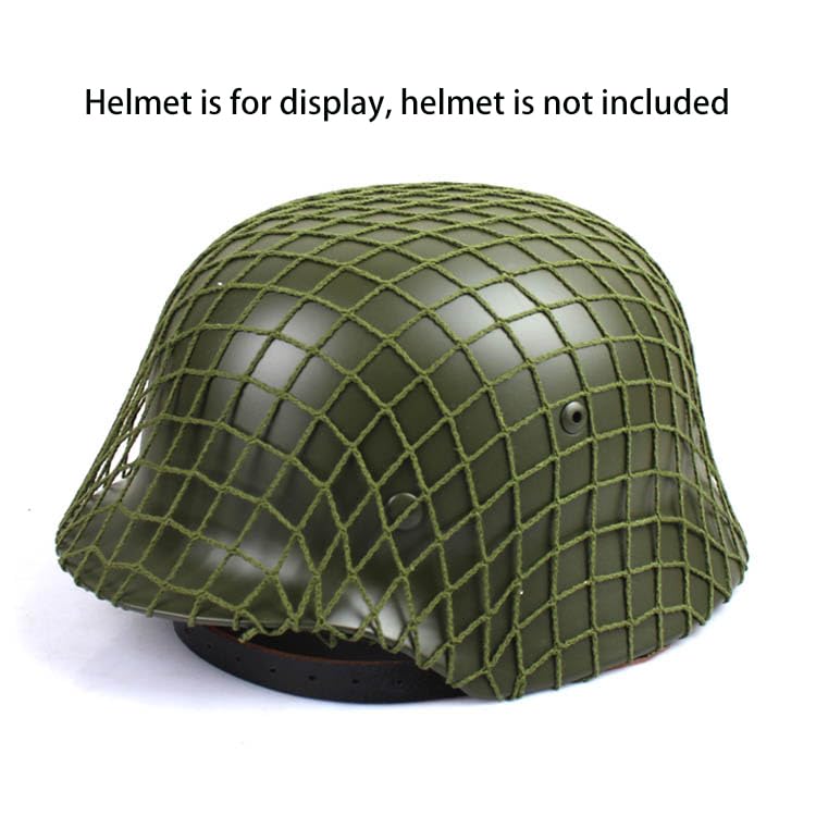 Airsoft Helmet Net Cover - Army Green Camouflage for M1 M35 M88 MK1 MK2 GK80
