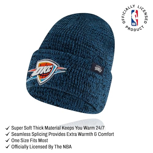 Oklahoma City Thunder NBA Knit Beanie & Touchscreen Gloves Set - One Size, Team Colors