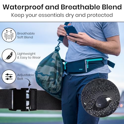 Running Belt Fanny Pack for Jogging - Teal