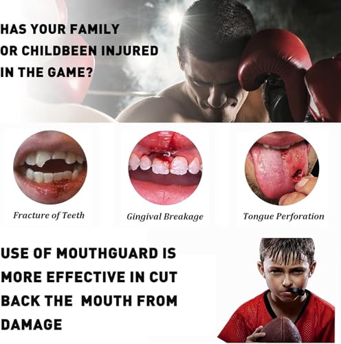 Kids Mouth Guard for Sports - Black, Comfortable & Lightweight Protection