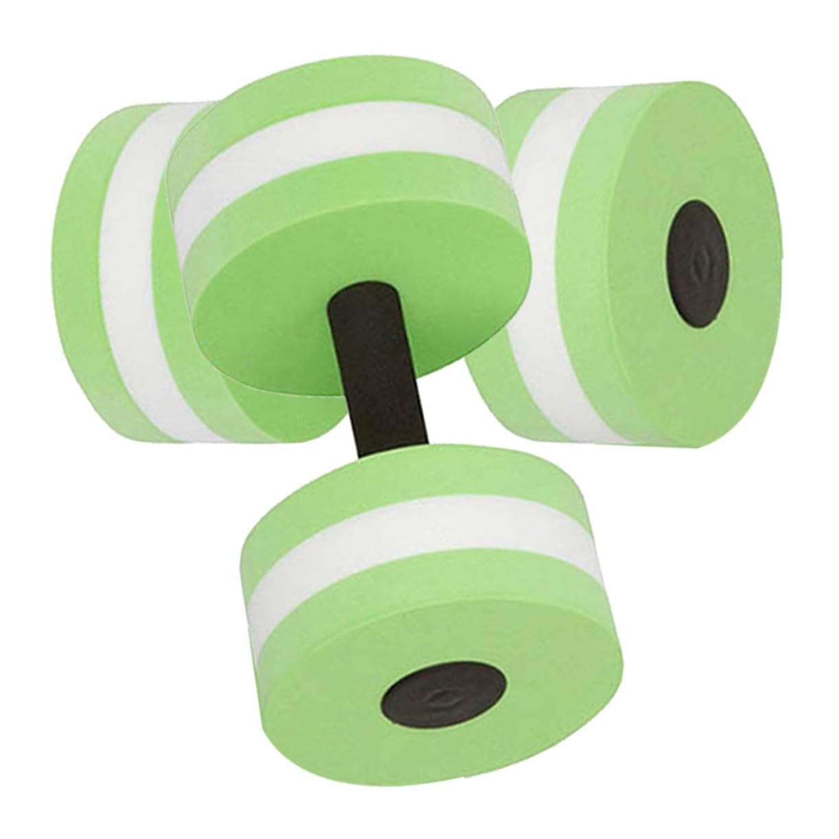 TOYANDONA Aquatic Dumbbells Set of 2 Eva Water Barbells for Pool Exercise Resistance Training Water Aerobics Fitness Workouts 10.78X5.82X5.82In