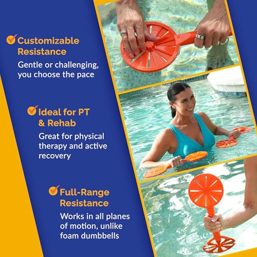 Adjustable Resistance Pool Dumbbells for Water Aerobics