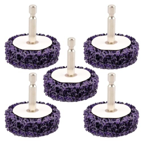 Paint Stripper Discs, 2" Effective Paint Remover for Metal, 5 PCS Quick Change Paint Eater with 1/4" Hex Shank, for Grinding Wood, Metal, Plastic and Fiberglass.