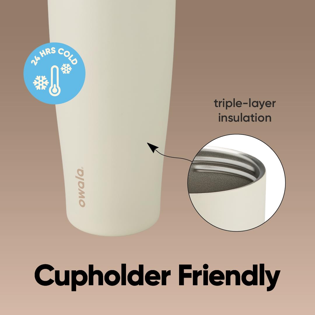 Owala FreeSip Tumbler - Stainless Steel - 40-oz. - Tan (Lightly Toasted) (Pack of 6)