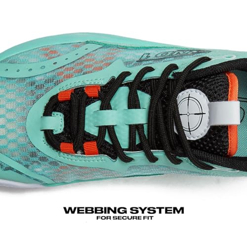 AND1 Scope Basketball Shoes for Boys and Girls, 6 Big Kid, Teal/Black
