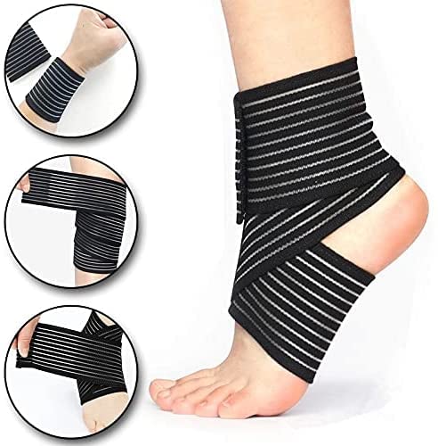 Thigh Compression Sleeve - Adjustable Support Bandage for Pain Relief - Black