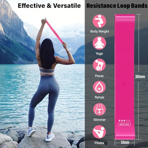 5-Level Resistance Loop Bands Set for Home Workouts