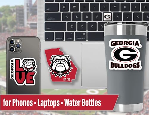 Georgia Bulldogs Stickers & Decals Set - 14 Durable Vinyl Designs