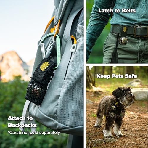 Magnetic Bear Bell with Silencer - Hiking Safety Gear - Silver