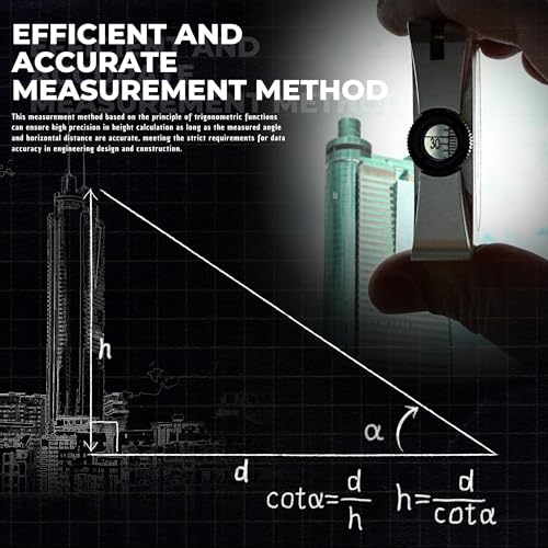 Waterproof Handheld Clinometer - Sighting Altimeter for Hiking & Field Work