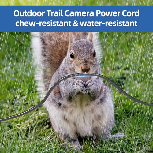 5.5x2.1mm DC Plug Trail Camera Power Cable with End-Spade Connector - 79"