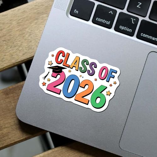 Set of 10 Graduation Stickers - Class of 2026 Vinyl Decals