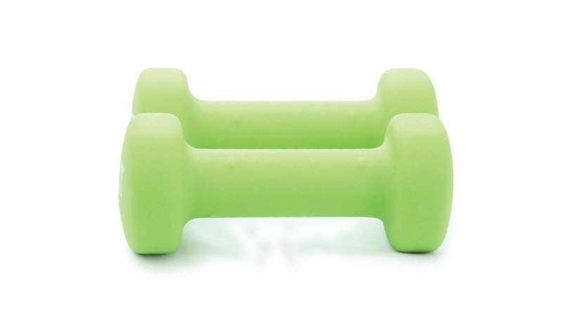 Primozu FIT Neoprene Dumbbells (3LB - Green - Pair)