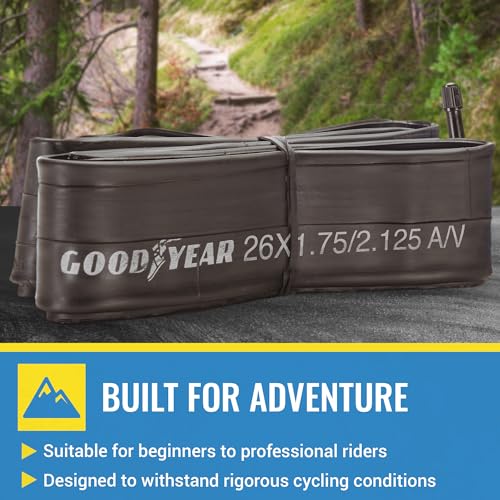 26" x 1.8"-2.1" Bicycle Tube - Durable Butyl Rubber for Cycling