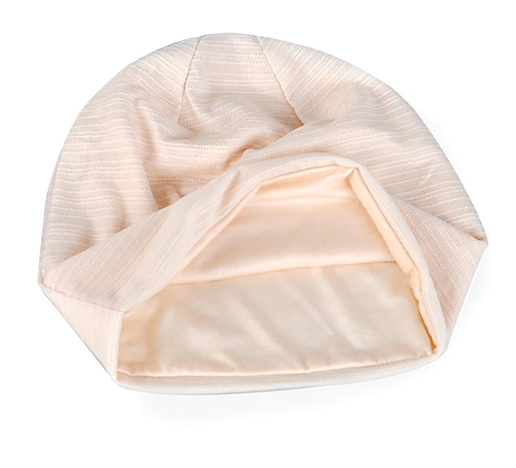 WULIQIUQIU Womens Chemo Beanie Hat Cancer Cap Stretch Slouchy Turban Headwear U-Black+Beige