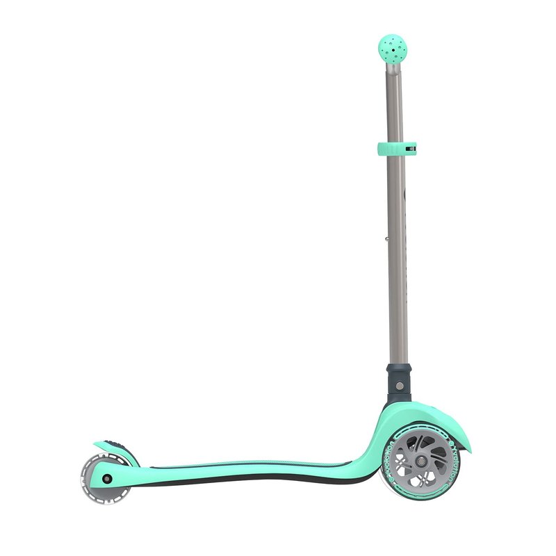 Yvolution Y Glider Air Scooter for Kids, 3 Wheel Scooter for Toddlers 4 Adjustable Height Glider with Kick Scooters, Lean to Steer with LED Flashing Light for Children Ages 3+ Years Old (Green)