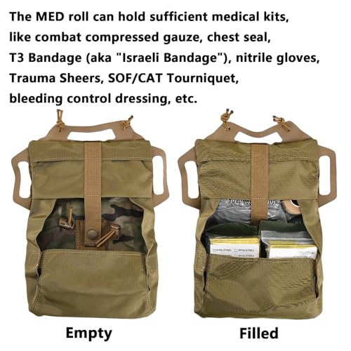 SABADO CP Quick Deploy IFAK Pouch with Med Roll Carrier – Hypalon Handle, 2-Piece