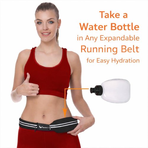 Runtasty 10 oz BPA-Free Water Bottles – 2-Pack Replacement for the Winner’s Hydration Belt, Push-Pull Caps, Spill-Proof Design, Fully Compatible with Most Fuel Belts for Running, Hiking & Cycling