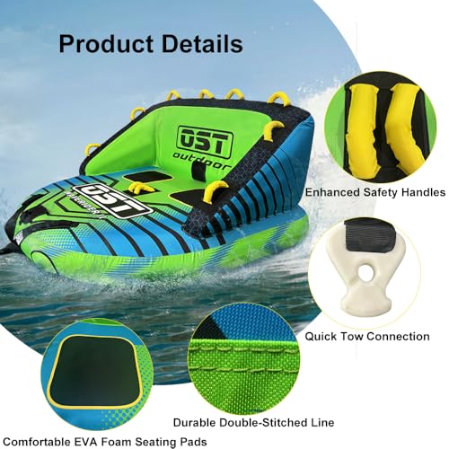 Waverider 2P Sofa Style Towable Tube - 2-4 Person Inflatable Water Sports