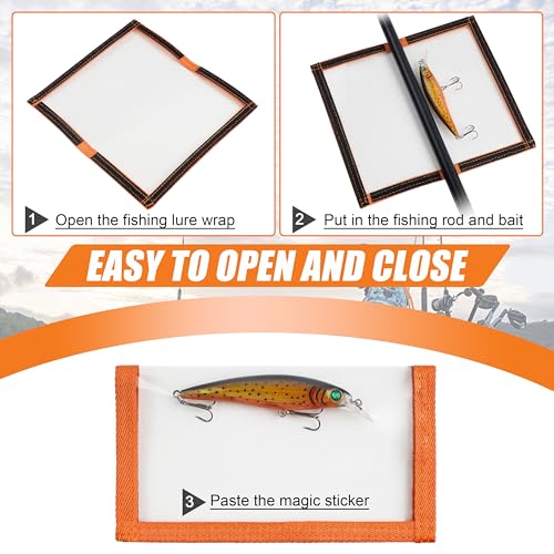 Fishing Lure Wraps - Durable PVC Hook Covers for Bait & Tackle Storage