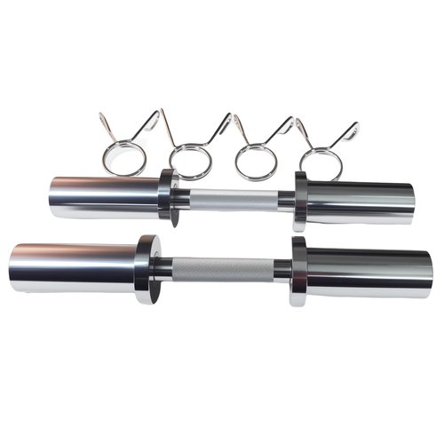 Rivotrance Olympic Dumbbell Handle, Loadable Dumbbell Bars for 2 Inch Olympic Weight Plates, Ideal for Home Gym Strength Training