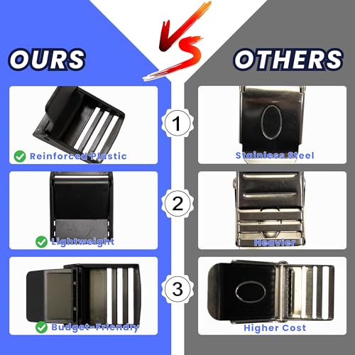 Durable Plastic Weight Belt Buckle for Scuba Diving - Black