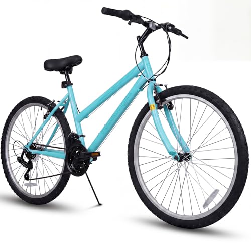 26 Inch Women’s Mountain Bike - 21 Speed V-Brakes, Light Blue