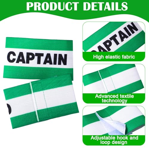 12 Pack Soccer Captain Armbands Adjustable Nylon Sports Team Accessories
