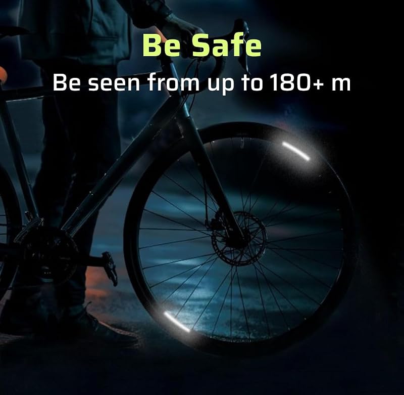 Reflective Wheel Rim Stickers - 16 Pcs Diamond Reflective Decals