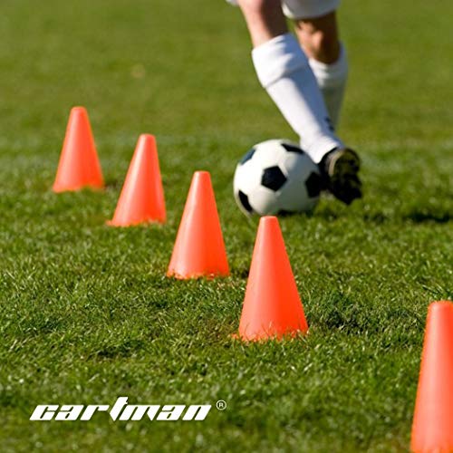 Agility Training Cones - 7 Inch Plastic Field Markers, 12 Pack