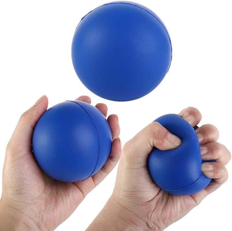 Hand Exercise Grip Ball - Finger Strengthener & Wrist Trainer - Blue
