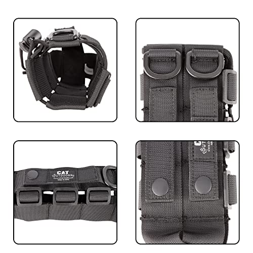 Black MOLLE Water Bottle Holder 40 oz Tactical Pouch for Backpack & Belt