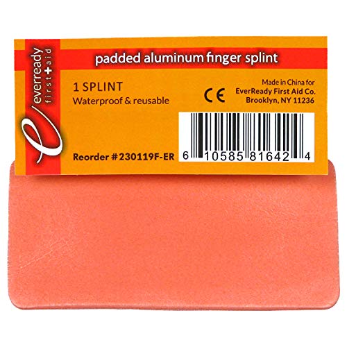 Padded Aluminum Finger Splints - 4" x 2" (Pack of 5)
