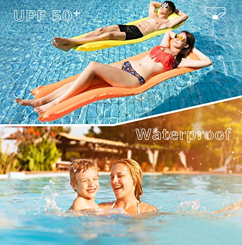 Leovqn Medium Blue Leakproof Period Swim Bikini with UPF 50+ for Light Flow - Menstrual Swimwear