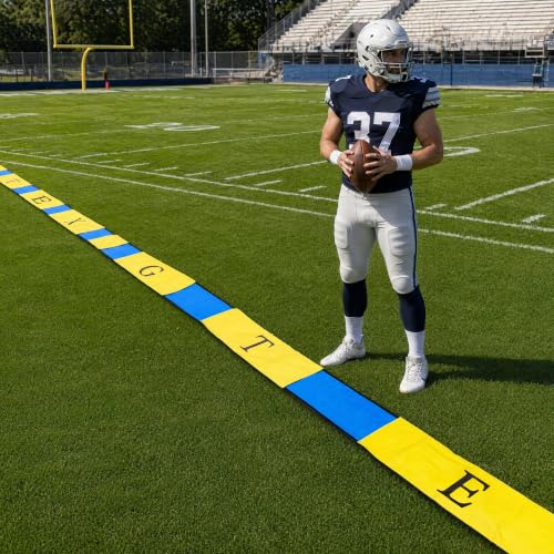 Football Training Markers Set with Adjustable Linemen Splits