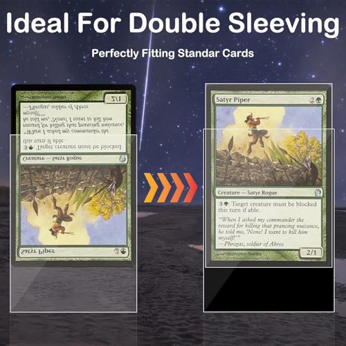 400 Pack Card Sleeves - Clear Inner Sleeves for Trading Cards (64x89mm)