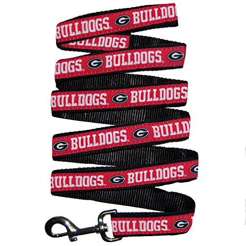 NCAA Dog Leash - Large Georgia Bulldogs Heavy-Duty Nylon